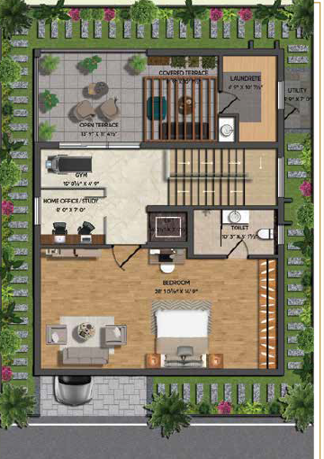 220 West Facing Second Floor Option 1