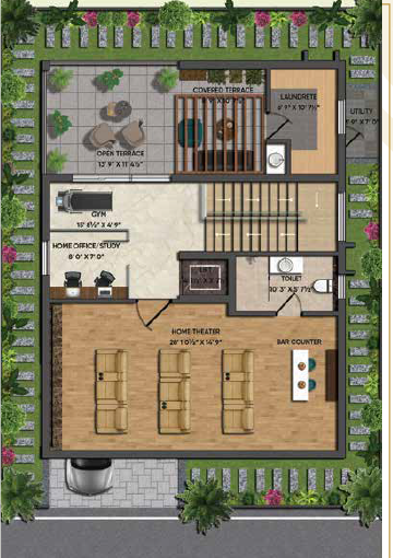 220 West Facing Second Floor Option 2