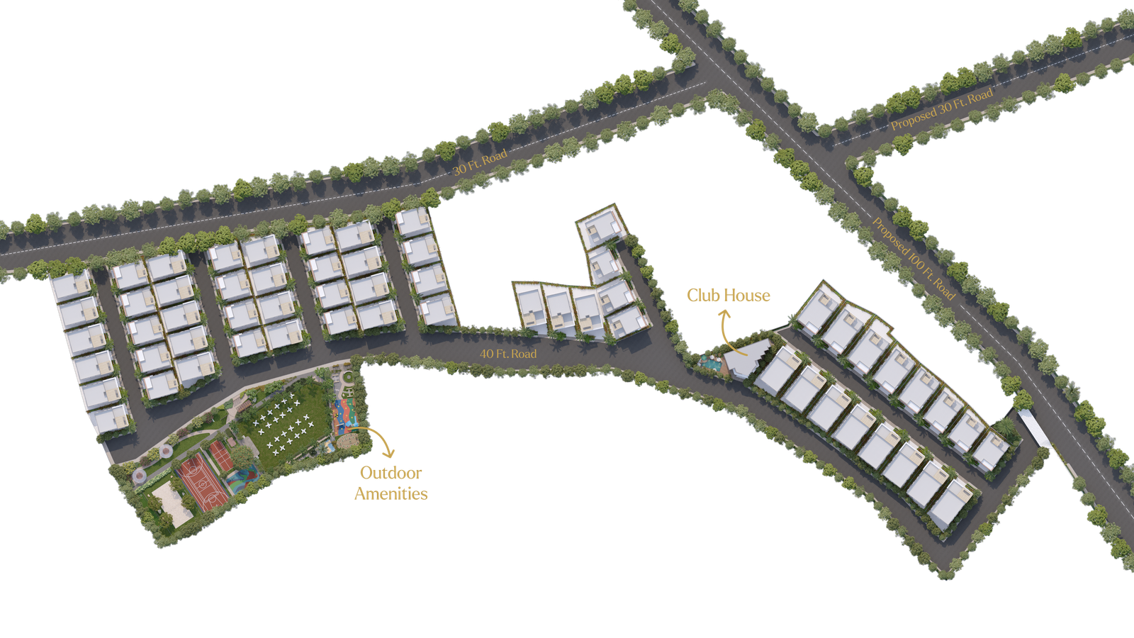 Sridhaam Villas Near Mokila Hyderabad Model Layout